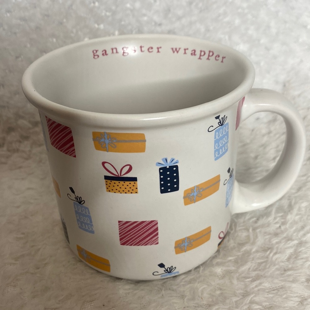 Gangster Wrapper gift wrap presents coffee mug cup